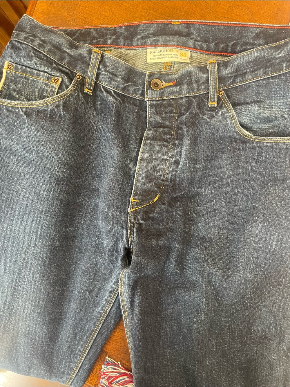 Raleigh Denim Co. Men's Straight-Leg Jeans in Dark Blue